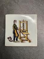 Makkumer Tegel - Drukker bij Drukpers, Antiek en Kunst, Ophalen of Verzenden