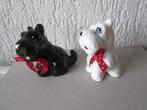 black & white hondjes    hoogte 7  cm, Ophalen of Verzenden, Zo goed als nieuw