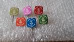 6 verschillende kleuren speldjes jacob kulman uit Rotterdam, Ophalen of Verzenden, Zo goed als nieuw