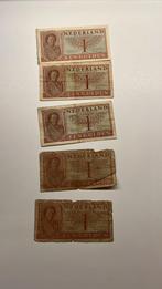 5x 1 gulden 1949 Juliana., Postzegels en Munten, Bankbiljetten | Nederland, Ophalen of Verzenden