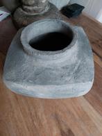 Zware Oude gebakken pot landelijke stijl., Gebruikt, Overige kleuren, Aardewerk of Porselein, Ophalen of Verzenden