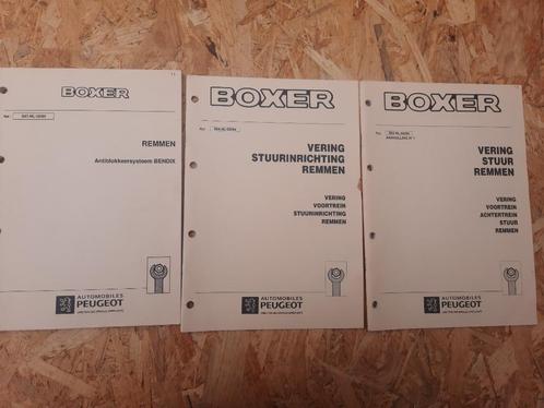 Set werkplaatshandboeken Peugeot Boxer Onderstel en remmen, Auto diversen, Handleidingen en Instructieboekjes, Ophalen of Verzenden