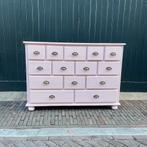 Brocante ladekast - apothekerskast - gerestyled - oudroze, Ophalen, Brocante - vintage, 100 tot 150 cm, .