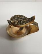 1501) Suikerpot met koperen gegraveerd deksel, Antiek en Kunst, Antiek | Koper en Brons, Ophalen of Verzenden