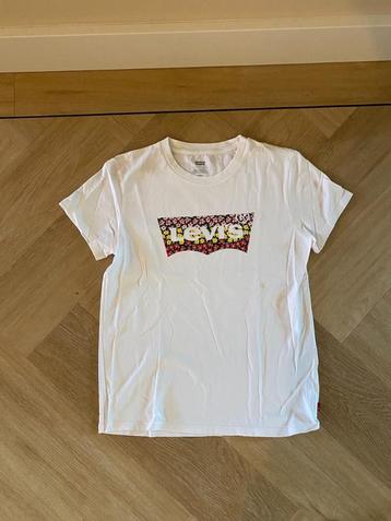 Z.g.a.n. Wit shirt met kleurrijke Levi's print, maat S / 36 beschikbaar voor biedingen