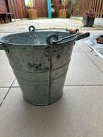 Authentieke Zinken Emmer met Handvat, Ophalen of Verzenden, Gebruikt, Zink, Met handgreep