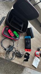 Unpatched nintendo switch 1 + extra's, Ophalen, Zo goed als nieuw, Met 2 controllers, Switch Original