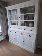2 delige buffetkast landelijk vitrinekast, Glas, Ophalen of Verzenden, 150 tot 200 cm, 25 tot 50 cm