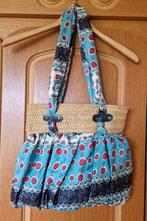 Stoffen hand/schoudertas met rits, Sieraden, Tassen en Uiterlijk, Tassen | Damestassen, Ophalen of Verzenden, Gebruikt, Handtas