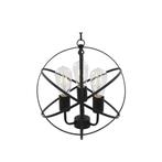 NIEUWE Hanglamp metaal rond 3xE27 zwart industrieel, Venlo, Nieuw, Ophalen of Verzenden, Info@habatrading.com