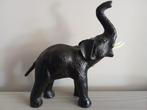Vintage Olifant leder 32cm, Ophalen of Verzenden, Zo goed als nieuw, Dier