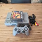 Sony Playstation 1 met 2 games en 1 controller, Ophalen of Verzenden, Zo goed als nieuw, Met 1 controller, Met games