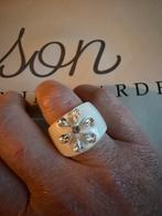 Zsiska Ring Nieuw Maat L - Design Ring, Kunststof, Verzenden, 19 tot 20, Wit