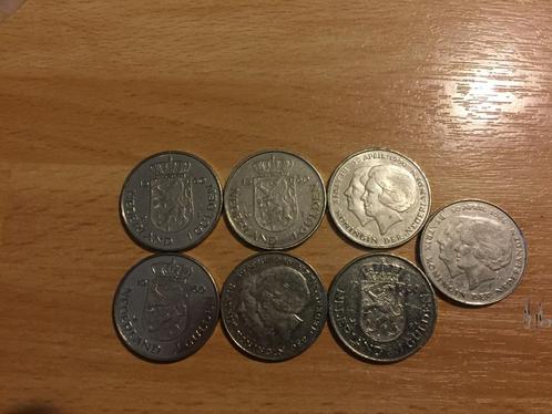 Guldens Nikkel duo-opdruk 'Juliana+Beatrix' 30-04-1980, Postzegels en Munten, Munten | Nederland, Losse munt, 1 gulden, Koningin Juliana
