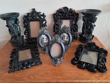 Mooie verschillende donker antraciet/zwarte decoraties.  beschikbaar voor biedingen
