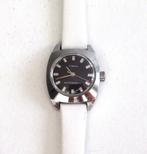 Vintage TIMEX mechanisch dames horloge met leren armband., Ophalen of Verzenden