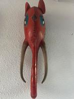 Afrikaans Houten Masker - Handgemaakt Beeld, Antiek en Kunst, Ophalen of Verzenden