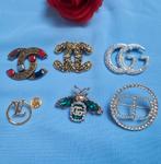 Mooie luxury fashion modieuze broches broche, Ophalen of Verzenden, Nieuw, Goud, Met strass