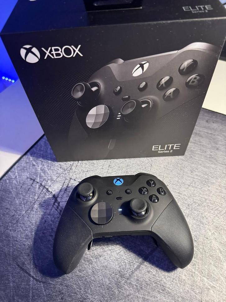 Xbox Elite Series 2 Controller + Draagtas, Spelcomputers en Games, Spelcomputers | Xbox | Accessoires, Zo goed als nieuw, Xbox One