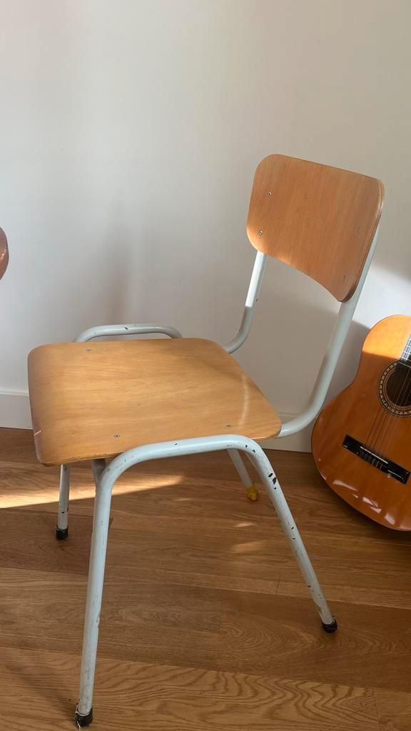 Schoolstoel - Gebruikt, Prima Staat, Huis en Inrichting, Stoelen, Gebruikt, Eén, Hout, Overige kleuren, Ophalen