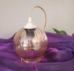 Vintage antieke hanglamp amberglas, Antiek en Kunst, Ophalen of Verzenden