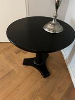 Zwarte tafel diameter 80 vm met Craquelé, Antiek en Kunst, Ophalen