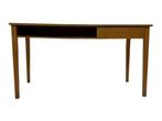 Vintage bureau werktafel jaren 60 eiken Scandinavisch design, Huis en Inrichting, Bureaus, Gebruikt, Vintage, Vintage, Vintage