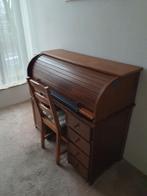 Antiek bureau eikenhout met roldeur, Antiek en Kunst, Ophalen