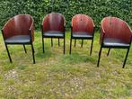 4 design eetkamerstoelen Philip Starck., Huis en Inrichting, Stoelen, Ophalen, Gebruikt, Bruin, .