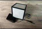 Vintage Japanse  kubus wandlamp Hout/papier, Huis en Inrichting, Ophalen of Verzenden, Zo goed als nieuw, Hout