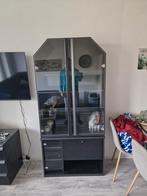 Zwarte vitrinekast met verlichting - gratis af te halen!, Ophalen, 50 tot 100 cm, Modern, 150 tot 200 cm