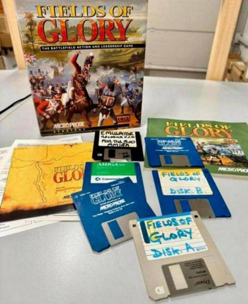 Fields of glory - Big Box IBM PC Amiga A 500 spel vintage, Computers en Software, Vintage Computers, Ophalen of Verzenden