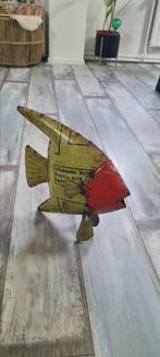 Geel met rode blikken vis, Ophalen of Verzenden, Nieuw