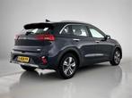 Kia Niro 1.6 GDi Hybrid DynamicLine | Half leder/stof | Navi, 12 maanden, Euro 6, Blauw, Leder en Stof