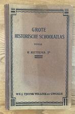 Grote Historische Schoolatlas - H. Hettema Jr. 1951, Gelezen, Overige atlassen, Ophalen of Verzenden, 1800 tot 2000