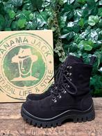 bijna Nieuwe veterboots van Panama Jack maat 37, Zwart, Lage of Enkellaarzen, Ophalen of Verzenden, Zo goed als nieuw