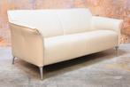 Als NIEUW! zandkleurige leren Leolux Mayon design bank, Huis en Inrichting, Leolux, Leolux, Design, 150 tot 200 cm