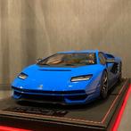 1:18 Lamborghini Countach (MR) Blue, Hobby en Vrije tijd, Modelauto's | 1:18, Nieuw, Overige merken, Ophalen of Verzenden, Auto