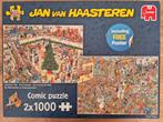 Jan van Haasteren 2x1000 Kerst koopjes/Black Friday, Ophalen, 500 t/m 1500 stukjes, Zo goed als nieuw, Legpuzzel