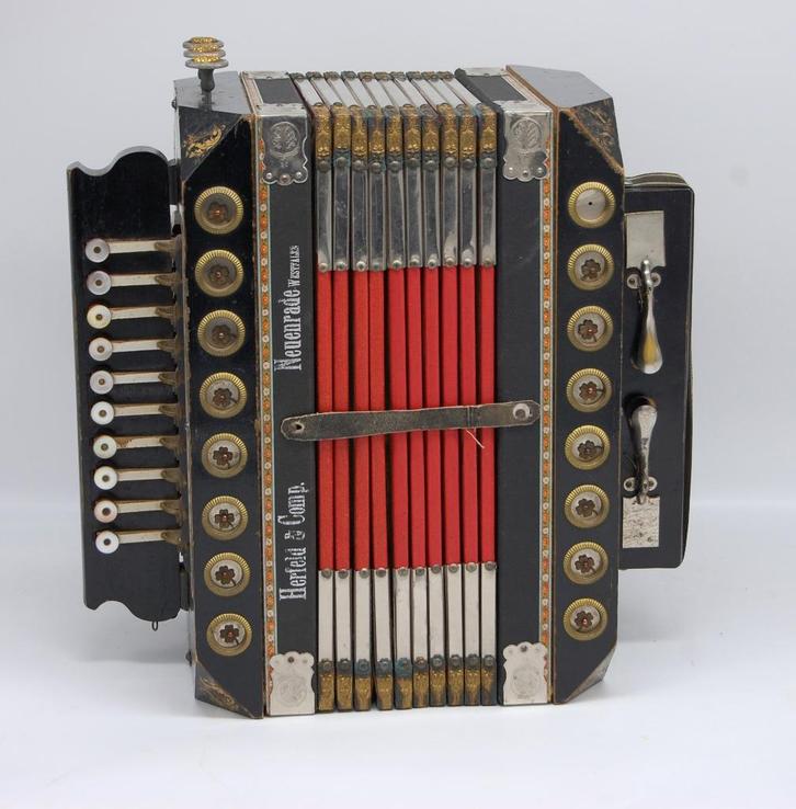 Mooie antieke harmonica., Antiek en Kunst, Antiek | Overige Antiek, Ophalen of Verzenden