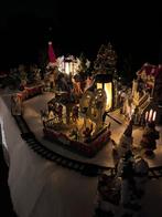 Groot Kerstdorp – Compleet Dorp met Verlichting, Diversen, Kerst, Ophalen of Verzenden, Zo goed als nieuw