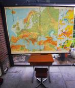 Vintage Schoolkaart Europa Wolters Noordhoff 1978 190*140 cm, Ophalen of Verzenden, Aardrijkskunde