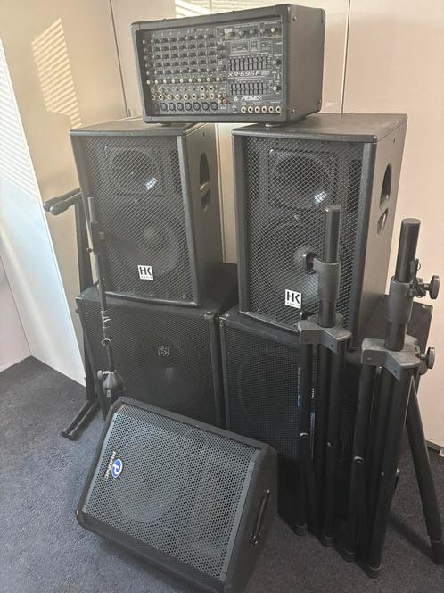 Complete PA set Peavey, HK-audio, SkyTec, Muziek en Instrumenten, Versterkers | Keyboard, Monitor en PA, Zo goed als nieuw, P.A.