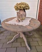 Stoere ronde eettafel - 120cm, Ophalen, ., Rond, Zo goed als nieuw