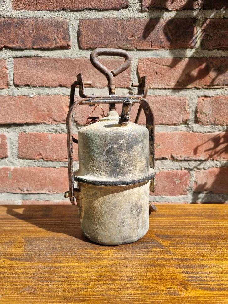 Oude Carbidlamp Mijnwerkerslamp, Antiek en Kunst, Antiek | Lampen, Ophalen of Verzenden