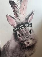 Dibond schilderij poster junkie konijn, Ophalen of Verzenden
