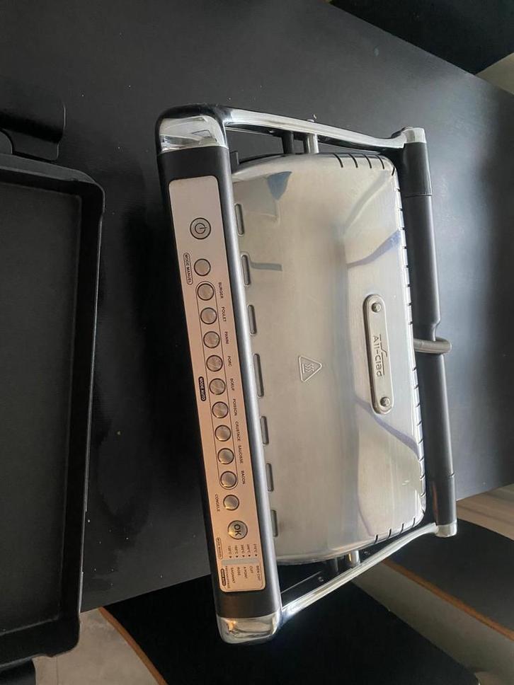 All-Clad Elektrische Grill Autosense 5L XL, Witgoed en Apparatuur, Grillplaten, Zo goed als nieuw, Tafelgrill, Vaatwasmachinebestendig