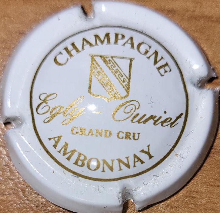 Champagnecapsule EGLY-OURIET wit & goud nr.08, Verzamelen, Wijnen, Nieuw, Champagne, Frankrijk, Ophalen of Verzenden