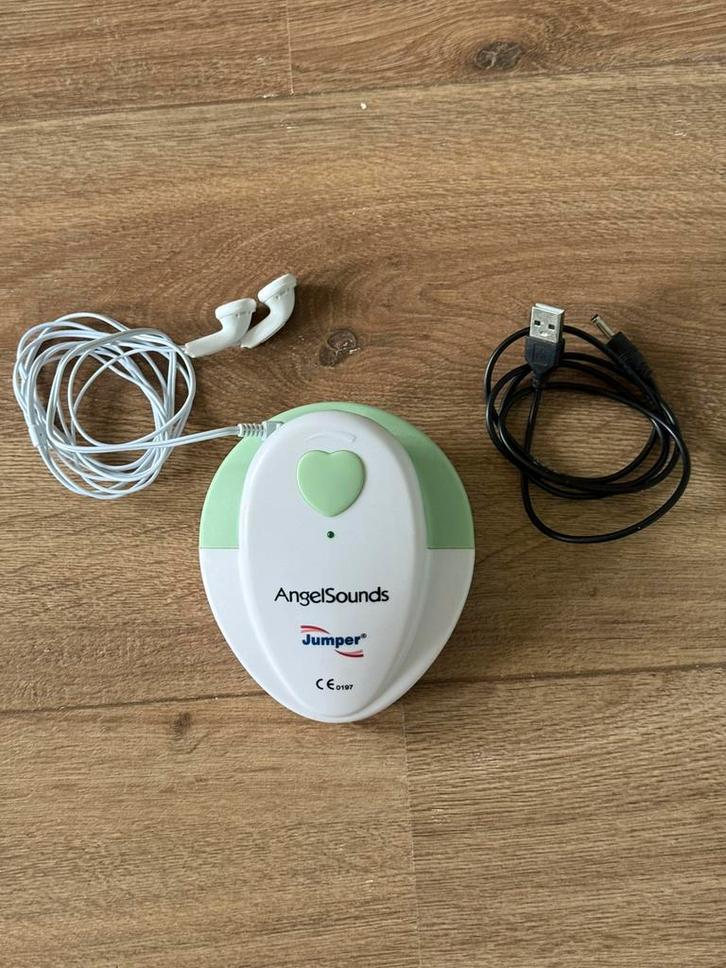 Jumper AngelSounds – baby hartslagmeter (foetale doppler), Kinderen en Baby's, Babyfoons, Zo goed als nieuw, Minder dan 100 meter