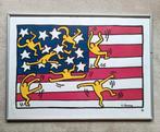 Vintage litho poster van Keith Haring, Ophalen